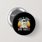 Funny Halloween Ghost Kostüm Vintag Mens Frauen Button (Vorne & Hinten)