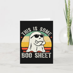 Funny Halloween Ghost Kostüm Vintag Mens Frauen Karte
