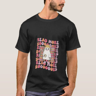Funny Halloween Ghost Lesen Sie mehr Bücher Buch V T-Shirt