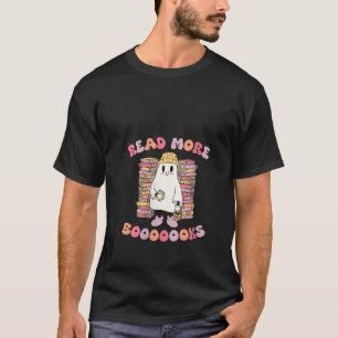 Funny Halloween Ghost Lesen Sie mehr Bücher Buch V T-Shirt