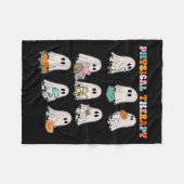 Funny Halloween Ghost Physical Therapy Pt Physical Fleecedecke (Vorderseite (Horizontal))