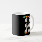 Funny Halloween Ghost Physical Therapy Pt Physical Kaffeetasse (VorderseiteRechts)