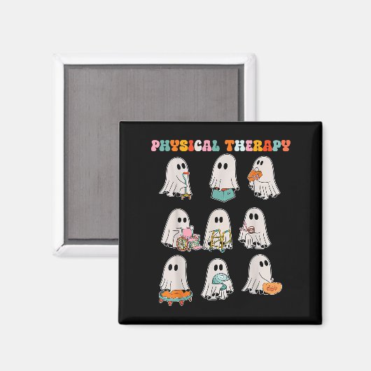 Funny Halloween Ghost Physical Therapy Pt Physical Magnet (Vorderseite/Rückseite)