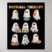 Funny Halloween Ghost Physical Therapy Pt Physical Poster (Vorne)