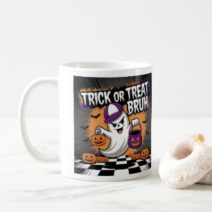 Funny Halloween Ghost & Pumpkins Kaffeetasse