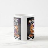 Funny Halloween Ghost & Pumpkins Kaffeetasse (Mittel)