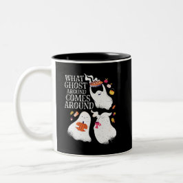 Funny Halloween Ghost Pun Boo Dinner Party Zweifarbige Tasse