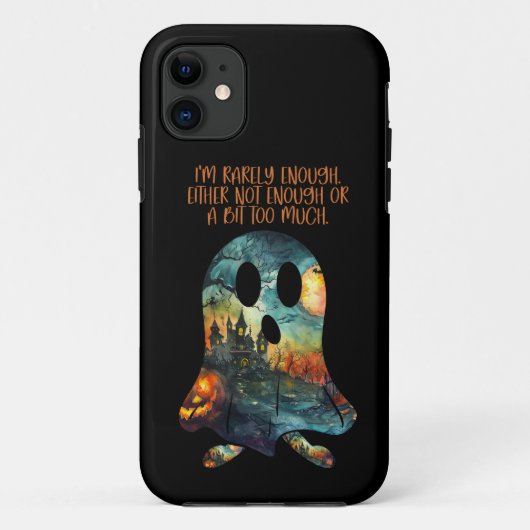 Funny Halloween Ghost selten genug Case-Mate iPhone Hülle (Rückseite)