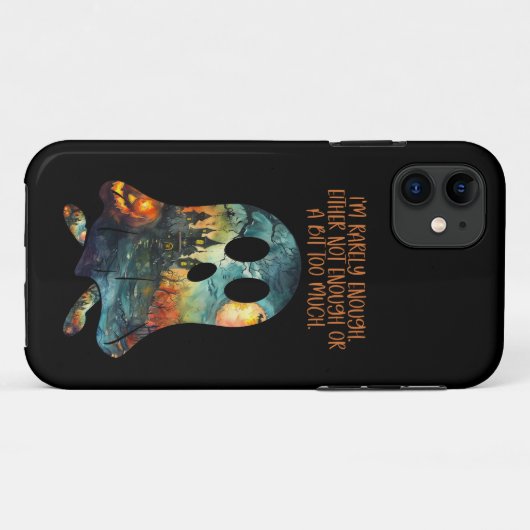 Funny Halloween Ghost selten genug Case-Mate iPhone Hülle (Rückseite (Horizontal))