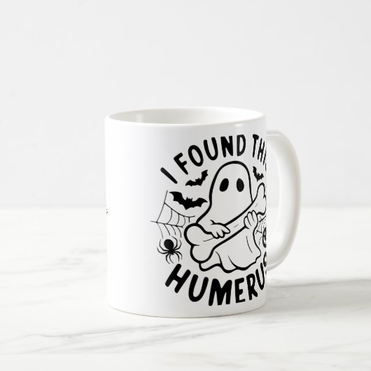 Funny Halloween Ghost Tasse - "Ich habe diesen Hum (VorderseiteRechts)