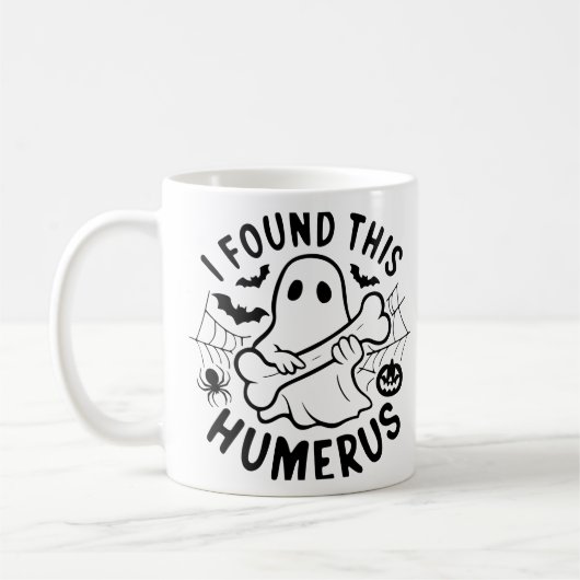 Funny Halloween Ghost Tasse - "Ich habe diesen Hum (Links)