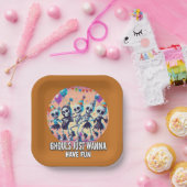 Funny Halloween Ghouls nur Wanna haben Spaß Party Pappteller (Party)