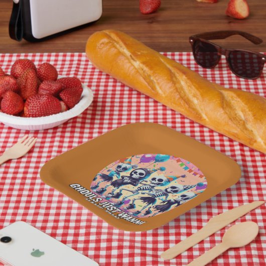 Funny Halloween Ghouls nur Wanna haben Spaß Party Pappteller (Picknick)