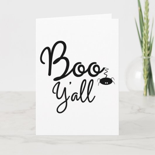 Funny Halloween Gifts - Boo Y'all Karte (Vorderseite)