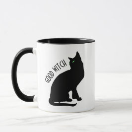 Funny Halloween Good Hexe Black Cat Tasse