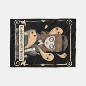 Funny Halloween Graphic Spooky Spirits Fleecedecke (Vorderseite (Horizontal))