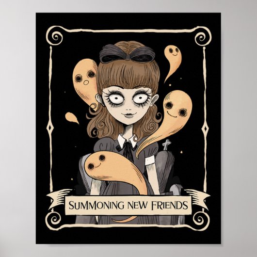 Funny Halloween Graphic Spooky Spirits Poster (Vorne)