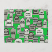Funny Halloween Gravestones Postkarte (Vorderseite)