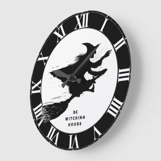 Funny Halloween Große Wanduhr (Winkel)