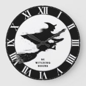Funny Halloween Große Wanduhr (Vorderseite)