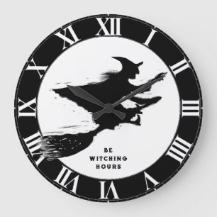 Funny Halloween Große Wanduhr