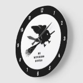 Funny Halloween Große Wanduhr (Winkel)