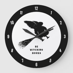 Funny Halloween Große Wanduhr