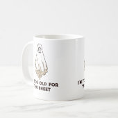 Funny Halloween Grumpy Ghost Kaffeetasse (Vorderseite Links)