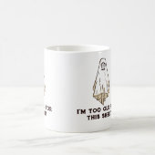 Funny Halloween Grumpy Ghost Kaffeetasse (Mittel)