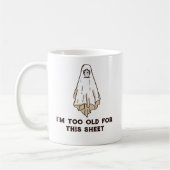 Funny Halloween Grumpy Ghost Kaffeetasse (Links)