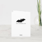 Funny Halloween Gruß Feiertagskarte (Rückseite)