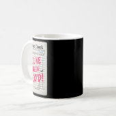 Funny Halloween Guest Karo Sie waren Boo'd Wait Kaffeetasse (Vorderseite Links)