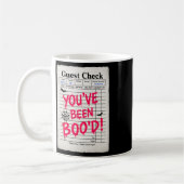 Funny Halloween Guest Karo Sie waren Boo'd Wait Kaffeetasse (Links)