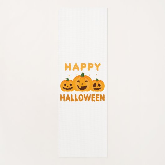 Funny Halloween Happy Halloween Pumpkins Yogamatte (Vorderseite)