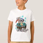 Funny Halloween Headphone T-Shirt (Vorderseite)