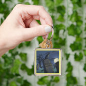 Funny Halloween Headstone Comic Jumbo Schlüsselanh Schlüsselanhänger (Hand)