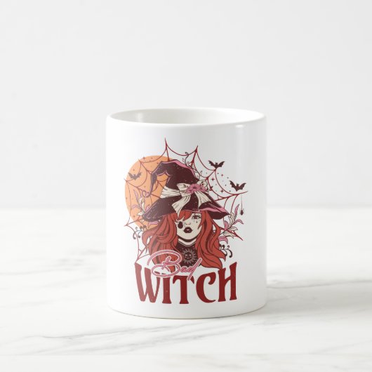 Funny Halloween Hexe Kaffeetasse (Mittel)