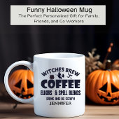 Funny Halloween Hexen Brew Personalisiert Kaffeetasse