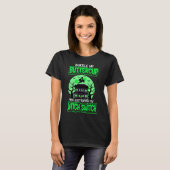 Funny Halloween Hexenwechsel Neon Green T-Shirt (Vorne ganz)