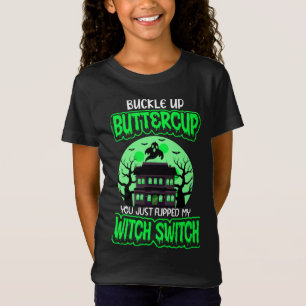 Funny Halloween Hexenwechsel Neon Green T - Shirt