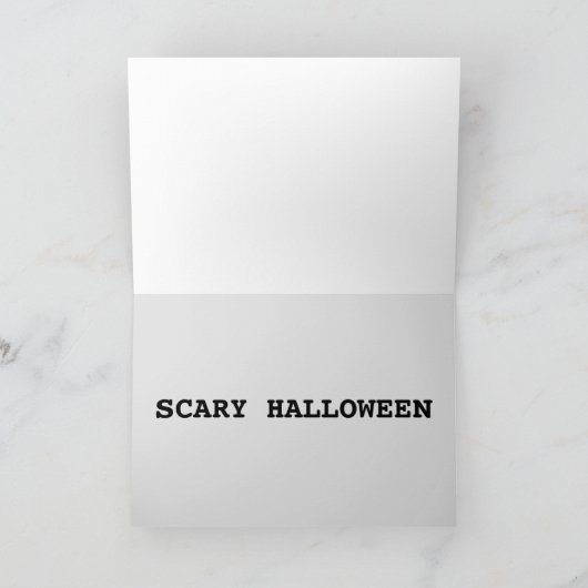 FUNNY HALLOWEEN HILLARY UND TRUMP CARDS KARTE (Innenseite)