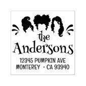 Funny Halloween Hocus Pocus Sisters Rücksendeadres Permastempel (Design)