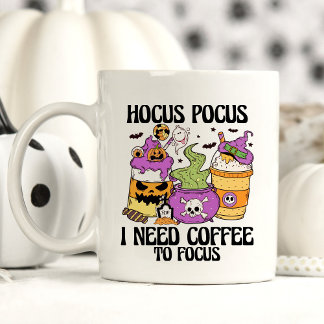 Funny Halloween Hocus Pocus Sprichwort Kaffeetasse