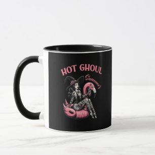 Funny Halloween Hot Ghoul Summer Summerween Niedli Tasse