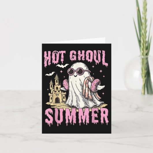 Funny Halloween Hot Ghoul Summer Summerween Spooky Karte (Vorderseite)