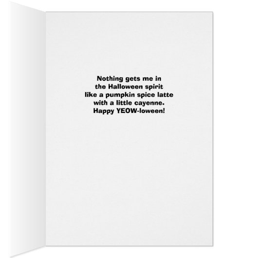 Funny Halloween Hot Pumpkin Spice Latte (Innen (Rechts))