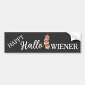 Funny Halloween Hotdog Mummy Hallowiener Puff Autoaufkleber (Vorne)