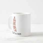 Funny Halloween Hotdog Mummy Hallowiener Puff Kaffeetasse (Vorderseite Links)