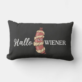 Funny Halloween Hotdog Mummy Hallowiener Puff Lendenkissen
