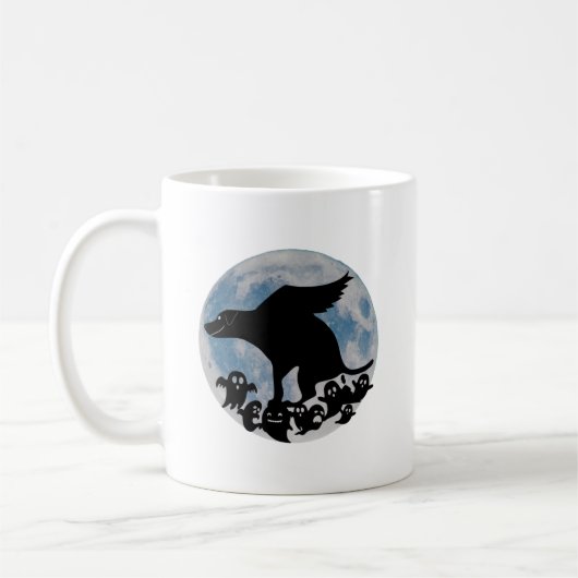 Funny Halloween Hund Kaffeetasse (Links)